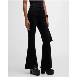 NEW SLVRLAKE Denim Indiana High Rise Flare Jeans Jet Black size 26